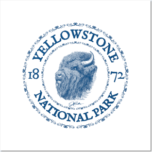 Yellowstone National Park, Tough Old Bison Posters and Art